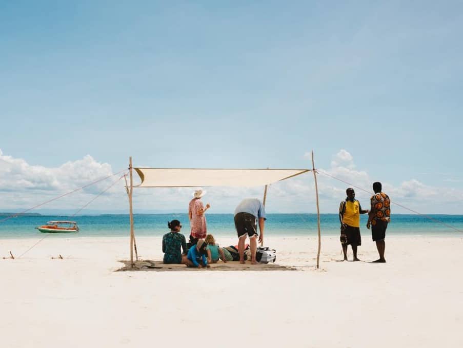 Kasa diving op eiland